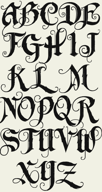 Old English Lettering Generator 97