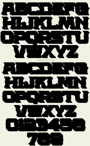 Western Font - LHF Amarillo 2 Regular Shadow