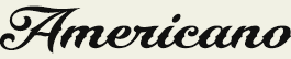 LHF Americano - script style font