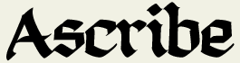LHF Ascribe - Calligraphic font