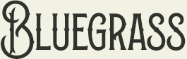 LHF Bluegrass - Vintage hand crafted authentic Americana style font