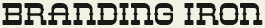 LHF Branding Iron - Western 1930s font