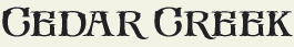 LHF Cedar Creek - Western font