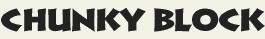 LHF Chunky Block - Bold casual font