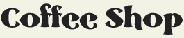 LHF Coffee Shop - 1930s style font