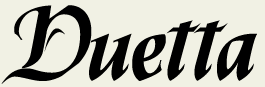 LHF Duetta - Bold calligraphic style font