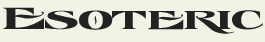 LHF Esoteric - Decorative style font