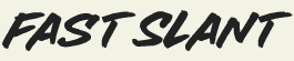 LHF Fast Slant - Comic and cartoon style font