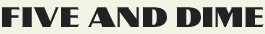 LHF Five and-Dime - Small serif 1940s and 1950s style font