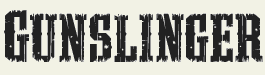 LHF Gunslinger - Condensed bold western style font