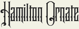 LHF Hamilton Ornate - Early 1900s bank note engraving style font