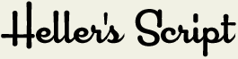 LHF Hellers Script - Retro 1950s advertising style font