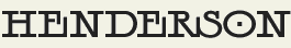 LHF Henderson - Early 1900s western style font