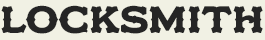 LHF Locksmith - Early 1900s western style font