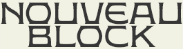 LHF Nouveau Block - Art Nouveau style font