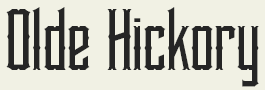 LHF Olde Hickory - Late 1800s stock certificate style font
