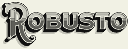 LHF Robusto - Layered early 1900s vintage cigar box style font