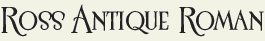 LHF Ross Antique - Roman vintage Ross F George style font