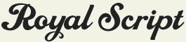 LHF Royal Script - bold old fashioned style font