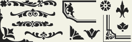 LHF Saratoga Ornaments - Decorative style elements