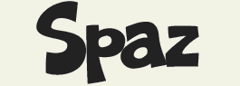 LHF Spaz - Bold comic cartoon style font