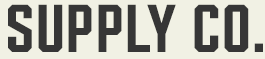 LHF Supply Co - bold condensed layered style font