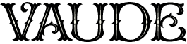 LHF Vaudeville - Layered decorative mirrored sign style font