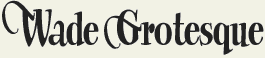 LHF Wade Grotesque - casual retro cecil wade style font
