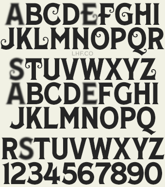 LHF Columbiana Base Glyphs