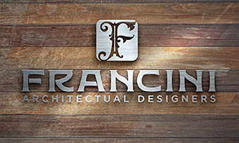 Francini sign using LHF Nouveau Block fonts