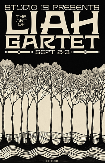 Art Nouveau design using LHF Nouveau Block fonts