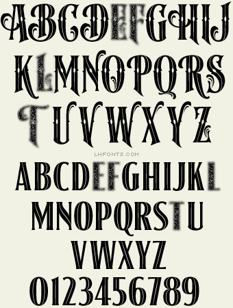 Letterhead Fonts / Lhf Signmaker 2/ Antique Fonts
