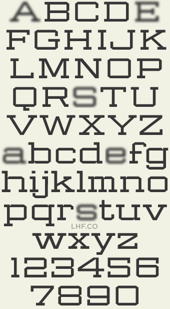 LHF Tuco's Revenge Regular Glyphs