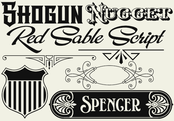 Letterhead Fonts - Design Kit 5 Package