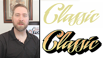 video tutorial quick shadow effect with LHF Black Rose Script