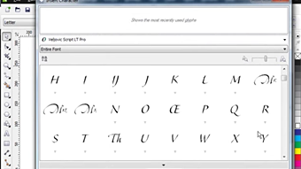 CorelDraw Special Characters