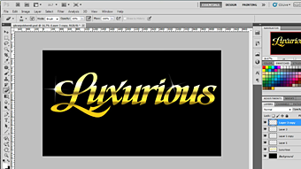 Easy Gold Effect Using Photoshop